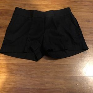 Loft black linen shorts